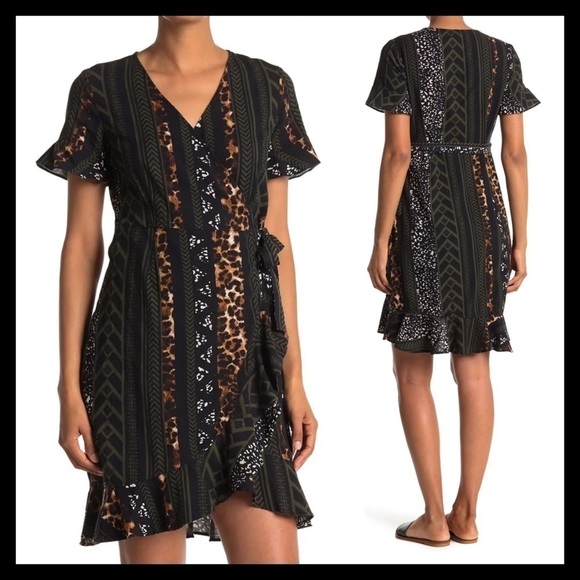VERO MODA Henna Wrap Dress - Picture 1 of 6